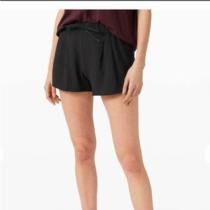 Navy Lululemon Stroll at Sundown Mid-Rise Shorts